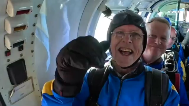81-year-old ‘adrenaline junkie’ skydives from new heights for charity